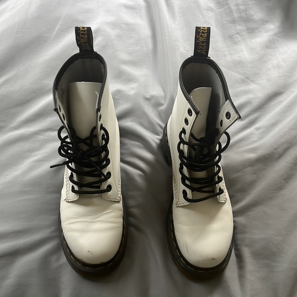 Dr. Martens 1460 Women's Patent Leather Lace Up Boots